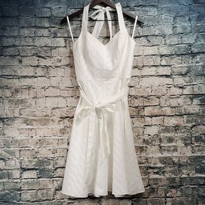 White House Black Market | White Halter Dress